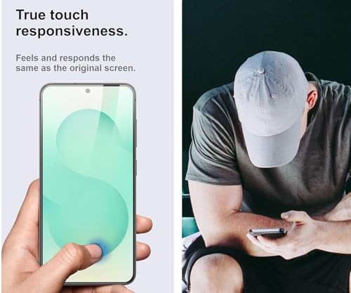 Image of HD Tempered Glass Screen Protector Compatible for Samsung Galaxy S25 5G with Edge to Edge coverage and Easy Installation kit