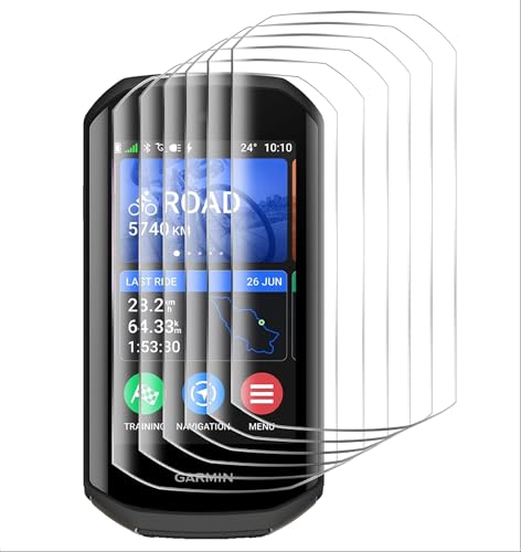 GIOPUEY 6 Pellicole TPU Per Garmin Venu X1 - Ultrasottile, Antigraffio, Trasparente, Con Kit Pulizia - 4