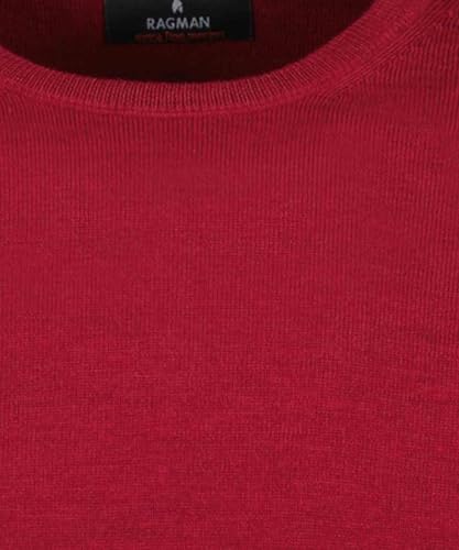 Pull col rond RAGMAN en laine mérinos premium haut de gamme