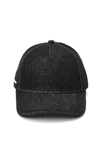 Michael Kors Women's Distressed Denim Baseball Cap, Stylish Hat & Fashion Accessory