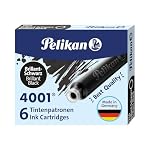 Pelikan – Pelikan Standard-Tintenpatronen 4001 Tinte Brillant-Schwarz,