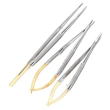T/C 3 PCS CASTROVIEJO Micro Scissors Needle Holder Tying Forceps ODM