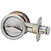 Kwikset 335 26D RND PCKT DR LCK Round Bed/Bath Pocket Door Lock in Satin Chrome