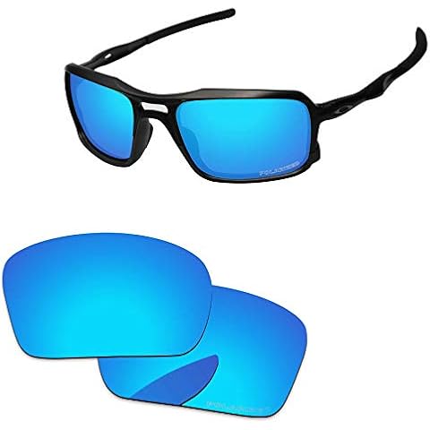 PapaViva Lenses Replacement for Oakley Triggerman Ice Blue - Polarized Cover