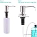 CREA Kitchen Sink Soap Dispenser Countertop for Kitchen Sink, Stainless Stee Built in Sink Soap Dispenser Brushed Nickel for Bathroom ​with 39