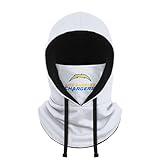 FOCO Los Angeles Chargers NFL White Drawstring Hooded Gaiter