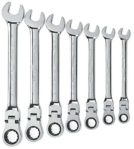 Set de 7 llaves de carraca métricas 10mm a 19mm