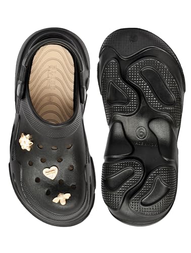 Image of Fashionable Comfortable Adjustable Back Strap Clogs & Premium Cute Charms |Waterproof Anti Skid & Lightweight Cushioned Stylish Clogs Mules for Women's & Girl's BBSILK-11