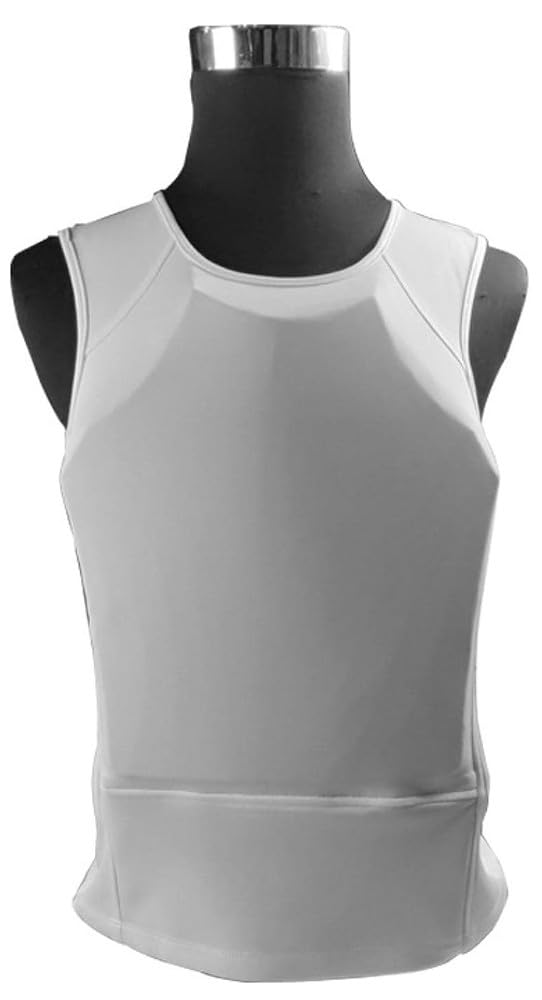 Fotrsta IIIA Level Bulletproof Vest, Military Tactical Invisible Body Armor Lightweight Breathable Men Bulletproof T-Shirt Front And Back Armor Self-Defense Clothing Bullet-proof