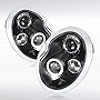 AUTOZENSATION Compatible with 2002-2006 R50 MINI Cooper Hardtop/Hatchback 2002-R53 MINI Cooper S Hardtop/Hatchback Headlights Black L + R Pair Headlamp