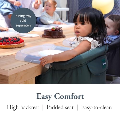 image for Inglesina Fast Table Chair, Dark Green - Portable Baby High Chair - fo