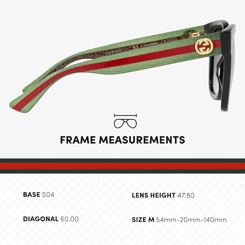 Gucci GG0034SN GG Interlocking Logo Sqaure Shape Sunglasses with Luxury Eyewear Kit