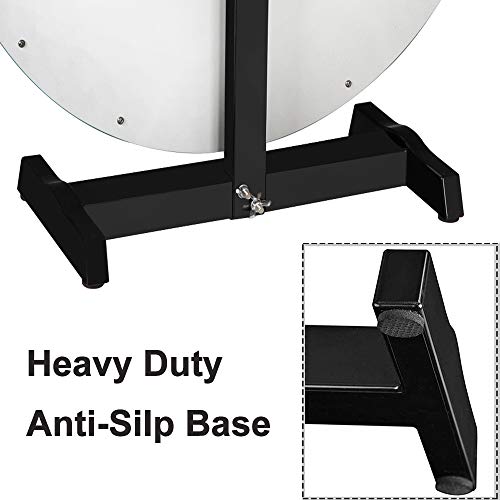 Nova Microdermabrasion 24 Inch Tabletop Roulette Prize Wheel With 14 Slots, Fortune Spinning Game Classic Sets For Carnivals, Trade Shows And Events W/Dry Erase Marker & Eraser #TOP6