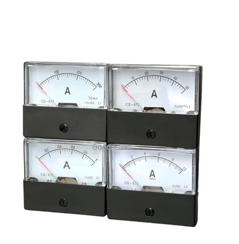 Ampèremètre analogique DC DH670 5A boîtier de contrôle à aiguille