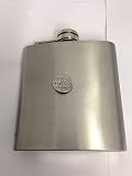 Caesar moneta We jcpin English Pewter Emblem su un acciaio inossidabile, 170 ML fiaschetta con prigionieri Top