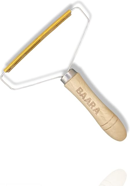 BAARA Lint Remover (1 Pcs) - Portable Pet Hair Remover - Reusable Double Sided Lint Removers for Clothes, Carpet Scraper, Lint Remover for Sweater, Coat etc