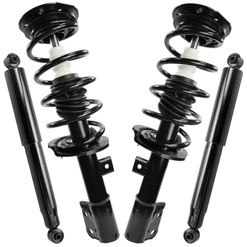 Detroit Axle - FWD Front Struts Rear Shocks for 2012 2013 Chevrolet Captiva Sport [2.4L], 2 Struts with Coil Spring Assembly 2 Shock Absorbers Replacement Suspension Kit
