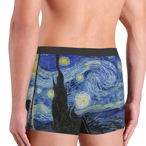 The Starry Night Men's Underwear boxer briefs Soft Comfortable Bamboo Viscose Underwear4