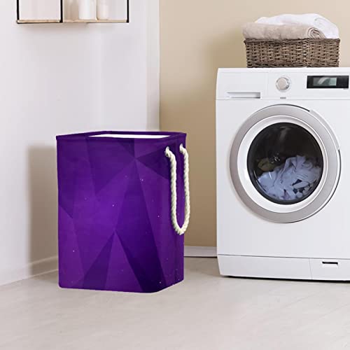 Panier à linge violet grand format bac de rangement vêtements - 3