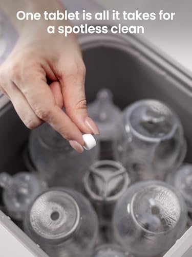 image for GROWNSY Bottle Washer Detergent Tablets, 130 Count, Deep Cleaning, Com