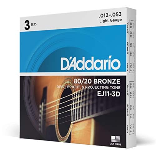 D'Addario Cuerdas Guitarra Acustica - NB135 - Juego cuerdas guitarra acústica, 12-53