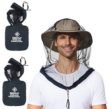 fishing hat with net