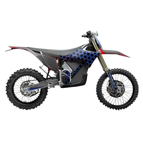 Image of Stark Varg MX 2023-2025 Graphics Kit Wrap - Hex Blue - Varg MX Skin - Premium 3M Vinyl Protective Wrap Decal Cover - Easy to Apply | Crafted in The USA by MightySkins