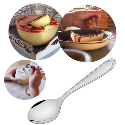 Kit 12 Colheres De Sobremesa Aço Inoxidável Cozinha Aparelho Restaurante Bufffet lanchonete Faqueiro