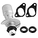 LR028136 & LR030593 Aluminum Engine Oil Cooler Inlet Connector Kit Fit for Land-R Sport LR4 Range Rover Heavy-Duty Towing Hitch Cooling System Part Replaces LR023650 LR049370 C2Z18658