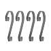 Haute Decor Stocking Scrolls 4-PACK Stocking Hanger Set (Embossed Holly-Pewter)