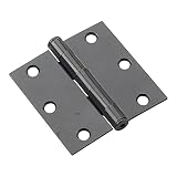 Richelieu Hardware 3' (76 mm) Full Mortise Butt Hinge for Interior Door, 820FBB, 2-Pack, Black