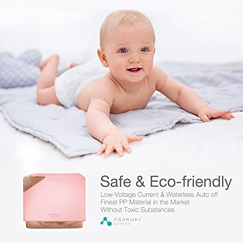 Asakuki Smart Wifi Essential Oil Aromatherapy Diffuser, Easy Connect With Alexa And Google Home Phone App Voice Control 700Ml Ultrasonic Diffuser, Create Schedules 7 Led Colors Humidifier #TOP4