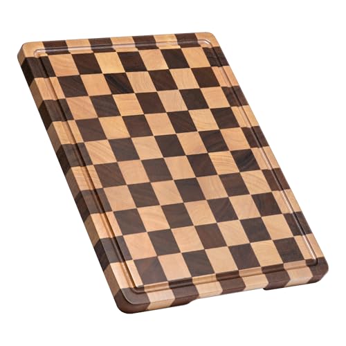 Tabla de cortar rectangular de madera acacia 14x11x0.8" miniatura 1