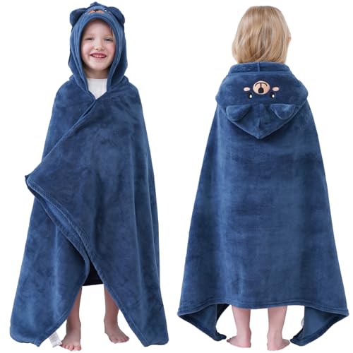 Hiturbo Kids Animal Hooded Towel: Soft Plush Fleece Blanket cover