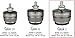 IsoAcoustics Gaia Series Isolation Feet for Speakers & Subwoofers (Gaia I, 220 lb max) - Set of 4