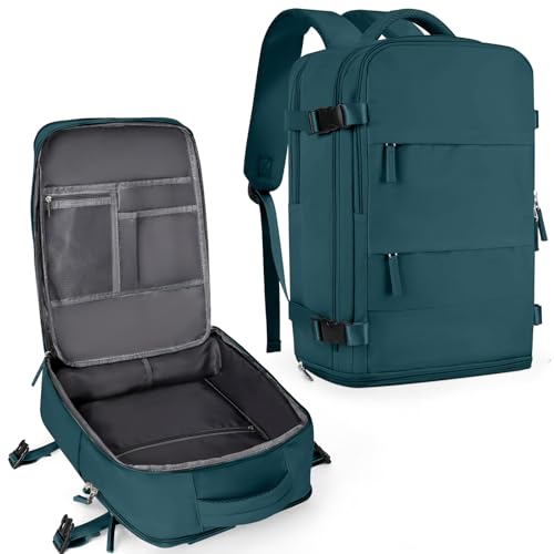 Mochila de viagem coowoz unissex, grande, mala de mão, mochila para trilha, Large