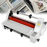 AiODiO Heiß- und Kaltlaminiergerät 700 W, elektronisches Laminiergerät mit Zwei Heizmodi, Digitalanzeige, max. Breite 350 mm, für Dokumente, Papier und Fotos