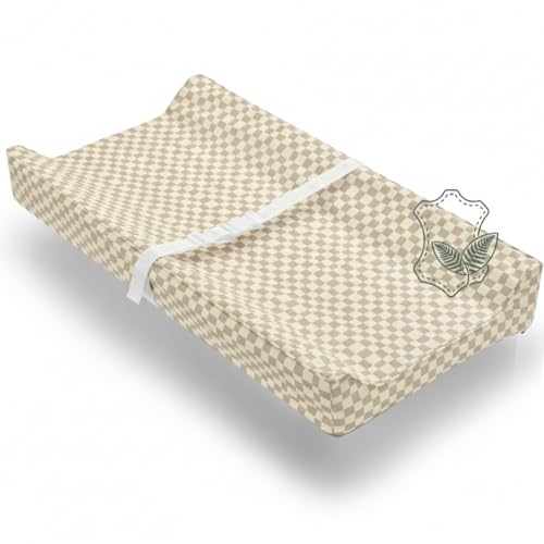 Vegan Leather Contoured Baby Changing Pad | Waterproof & Wipe-Cle...