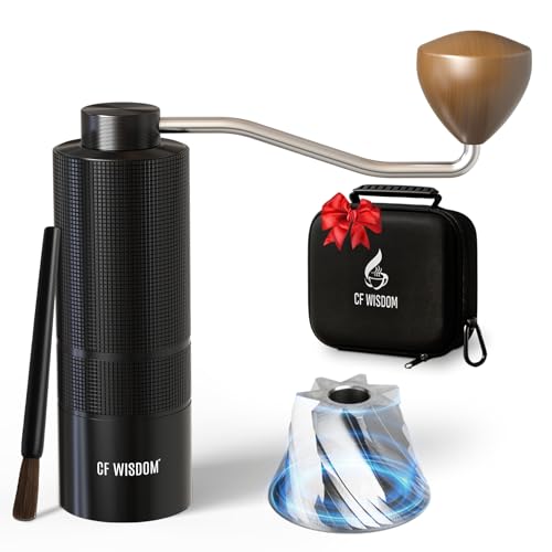 CF WISDOM Espresso Manual Burr Coffee Grinder Review
