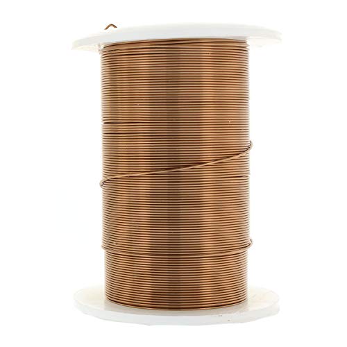 Image of The Beadsmith Wire Elements 24-Gauge Lacquered Tarnish-Resistant Copper Wire for Jewelry Making, 30 Yard, 27.43 Meter Spool (Antique Brass Color)