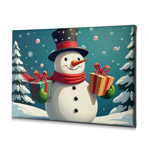 Décoration murale de Pâques bonhomme de neige impression haute définition