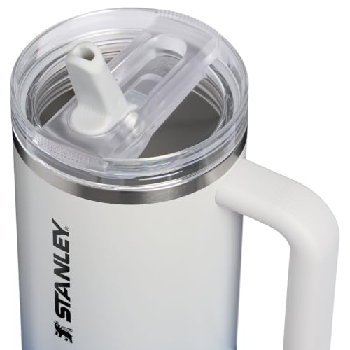 Image of STANLEY Quencher ProTour Flip Straw Tumbler with Leakproof Lid 40 oz | Built-In Straw & Handle | Cupholder Compatible for Travel | Insulated Stainless Steel Cup | BPA-Free | Blue Dream Gradient