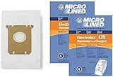 DVC Micro-Lined Paper Replacement Bags For Eureka, Electrolux, Sanitaire Style OX, Style S, 61230F - 8 Bags