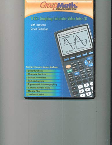 GraspMath TI-83+ Calculator Video Tutor CD/ROM with Instructor Susan Danielson