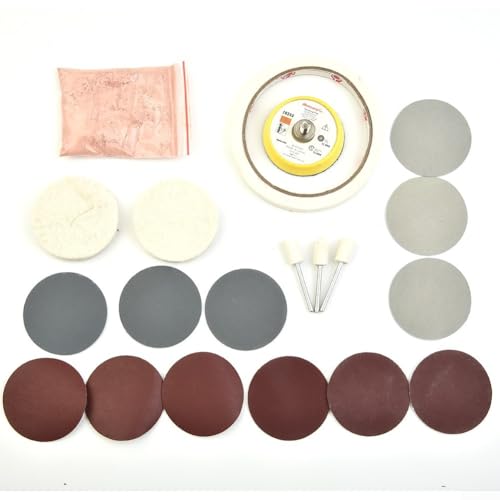 JoyousMall - Uhren-Polierset, 20 Stück, Glasreinigung, Kratzerentfernung, Polierwerkzeuge für Uhrenkristalle, Reparatur, Restaurierung, professionelle Verwendung
