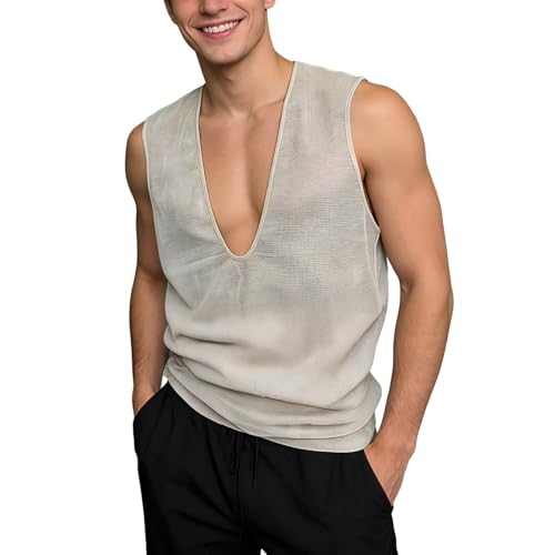 Débardeur Homme Loose Fit : le haut en mesh transparent pour rester au frais tout l'été