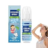 50ml Erfrischendes Kühlspray Für Gesicht & Körper – Natürliche Minze Kühlspray Für Sommer, Sport & Reisen | Sofortige Abkühlung Bei Hitze | Ideal Für Wanderungen, Pendeln Cooling Spray