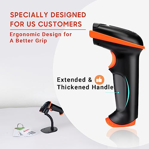 Tera douchette 1D scanner code barres sans fil 2,4 GHz et USB - 2