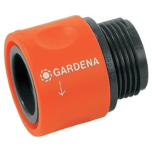 GARDENA slangkopplingsadapter: Adapter för anslutning av en slangskruvkoppling till GARDENA krananslutning för 26,5 mm-gänga (G 3/4”), för t.ex. tvättmaskiner, levereras förpackad (2917-20)