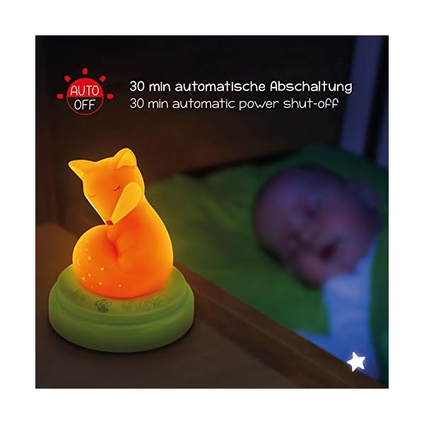 ANSMANN LED Kinder Nachtlicht Elefant - Süße Baby & Kind Einschlafhilfe mit Touch Sensor – Bild 5